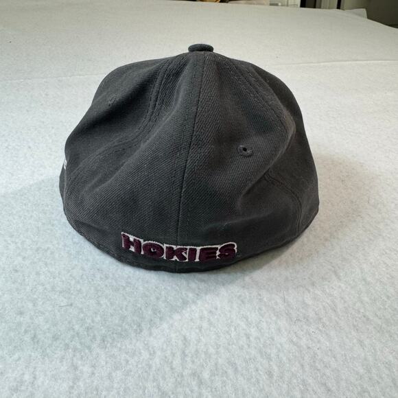 Kids New Era Maroon Virginia Tech VT Hokies 59Fifty Fitted Hat Cap Wool Poly Bln - Picture 5 of 9